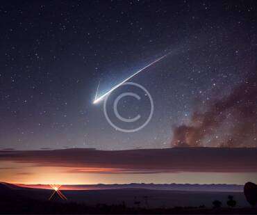 The closest you could get to a passing comet in our sky